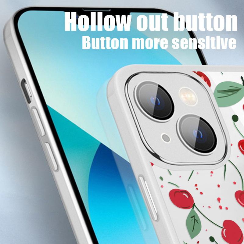 Summer Fruits Print Case For iPhone 16 Pro 15 14 13 12 Pro Max 11 Lens Protector Soft Silicone Clear iPhone Cover