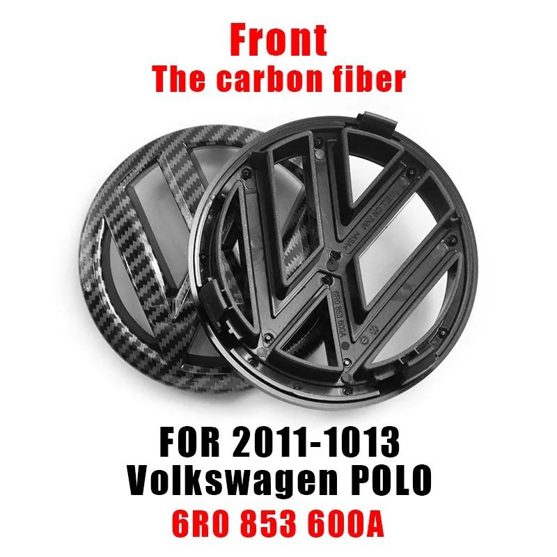 Volkswagen 120mm 110mm Car Emblem Logo Hood Front And Rear Tail Mark Rear Badge 6R0853600A Accessory For VW Polo 2011 2012 2013 He4