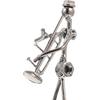 ARTIBETTER Musician Decorative Sculpture, Set of 4 Accent Figurines, Iron Music Band Figurine Model Musician Guitar Player Statue for Halloween