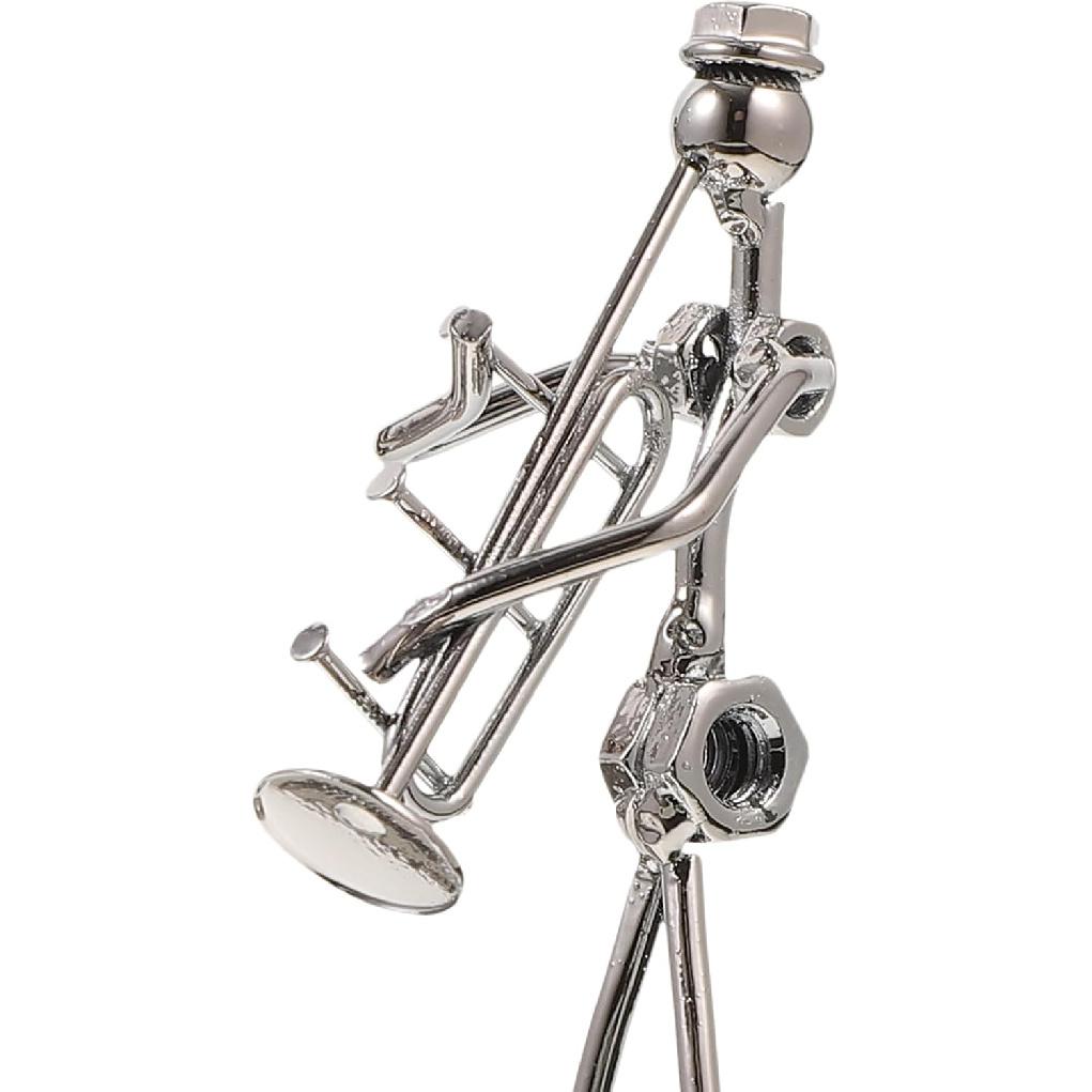 

ARTIBETTER Декоративная скульптура Музыкант, Набор из 4 акцентных фигурок, Железная модель фигурки музыкальной группы, Статуя музыканта-гитариста для Хэллоуина