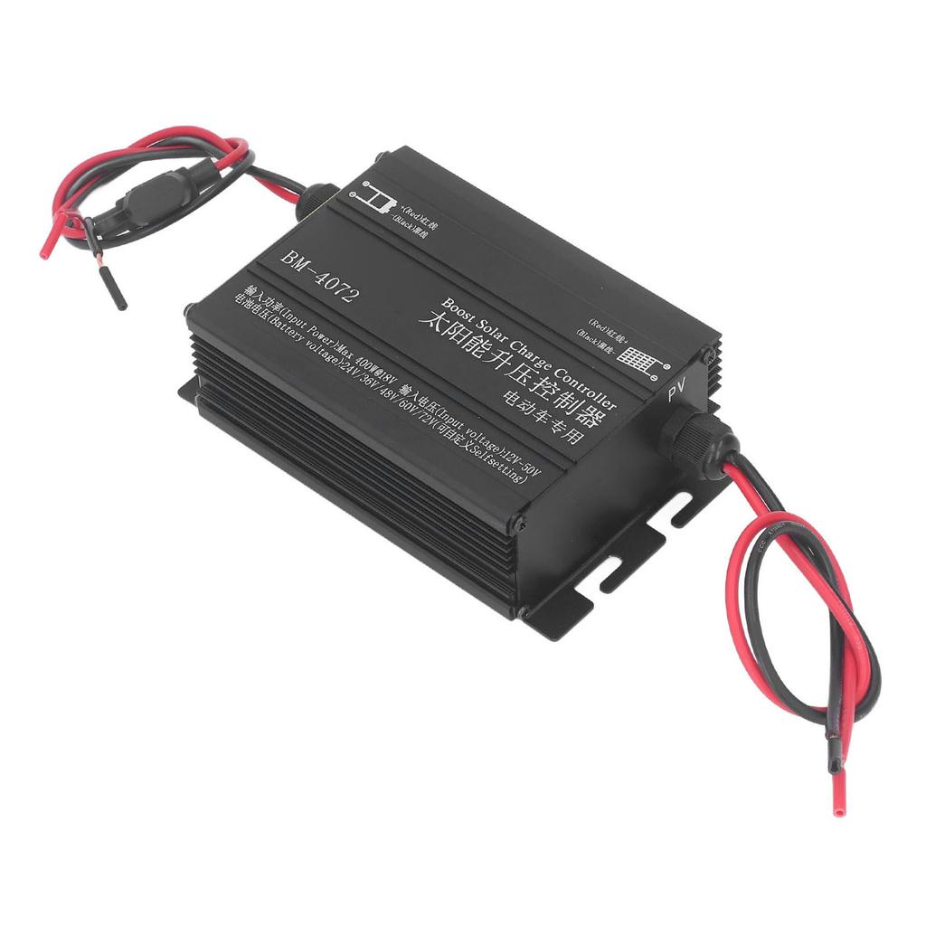 MPPT Solcelle Boost Kontroller Solcellepanel Ladeleregulator for 24V 36V 48V 60V 72V Batteri Elbil Sykkel 12‑50V 400W