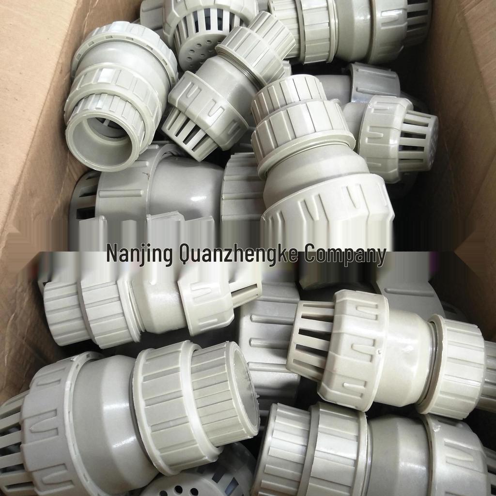 PP Single Union Bottom Valve Check Valve Filter, Plastic DN25/32/40/50