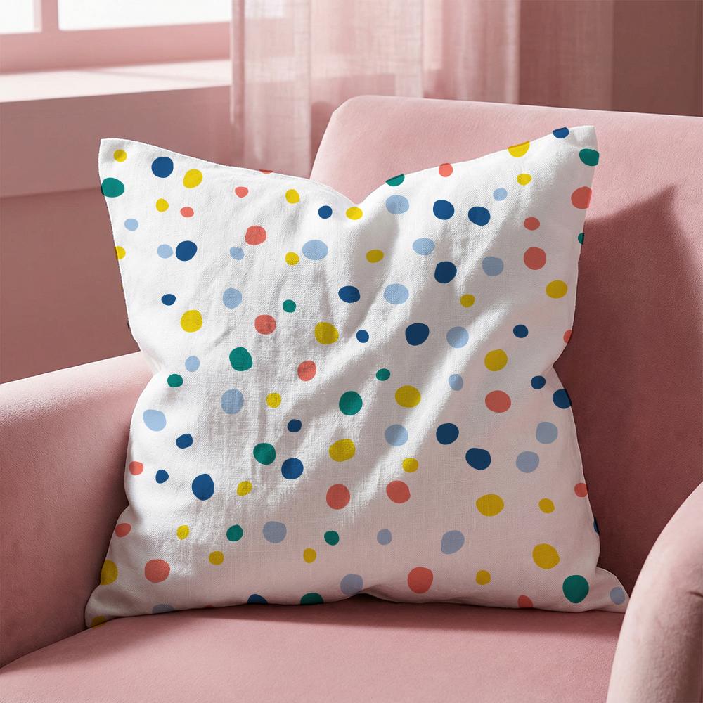 Nordic simple dots Cushion Cover Multi-Scene Pillow Cover for Home & Car - Reversible, Soft & Durable for Daily Use