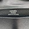 HERMES Bean leather Card Case black leather unisex Used