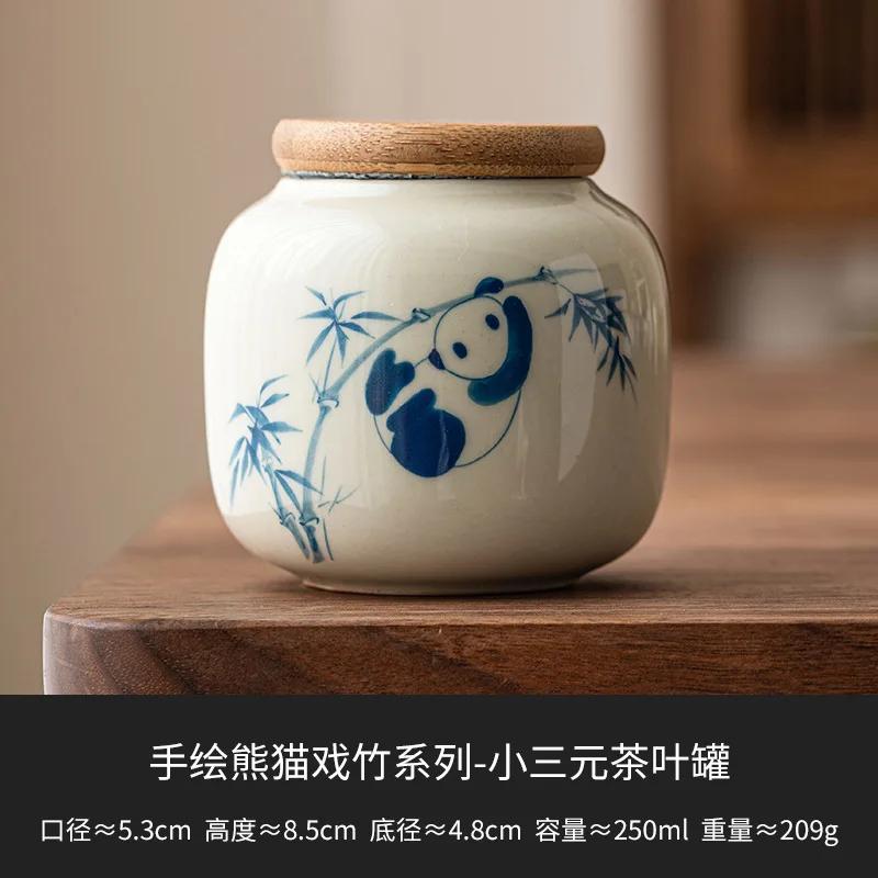 Evropská keramická úložná nádoba s víkem, ručně malované květiny pro dekoraci, stolní, vzduchotěsná dóza na čaj, kuchyňský dávkovač obilí