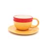 Anime Coffee Mug With Saucer Creative Luffy Ace Sabo Three Brothers Hat Shaped Ceramic Coffee Cup Child'S Birthday Gift Cup