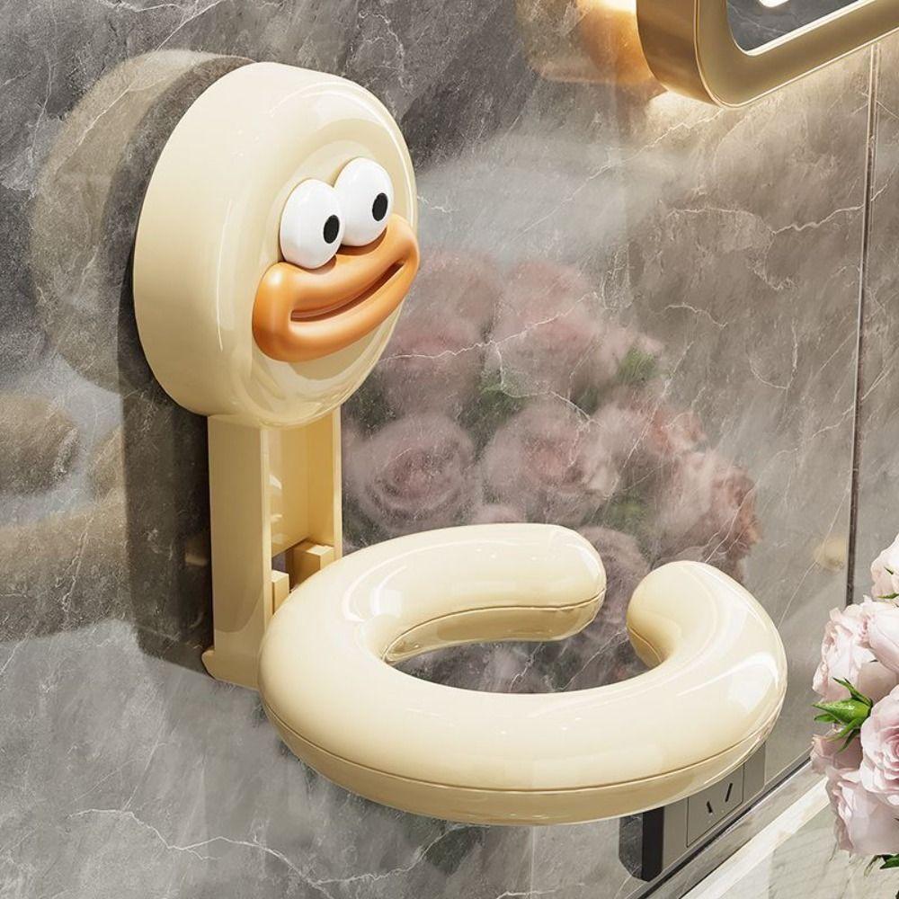 Punch-Free Hair Dryer Racks Plastic Blow Dryer Holder Multifunctional Hair Dryer Holder  Home