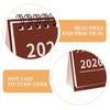 2026 Mini Simple Desk Calendar Creative Spiral-Bound Calendar for Desktop Decoration & Office Stationery Small Desk Calendar
