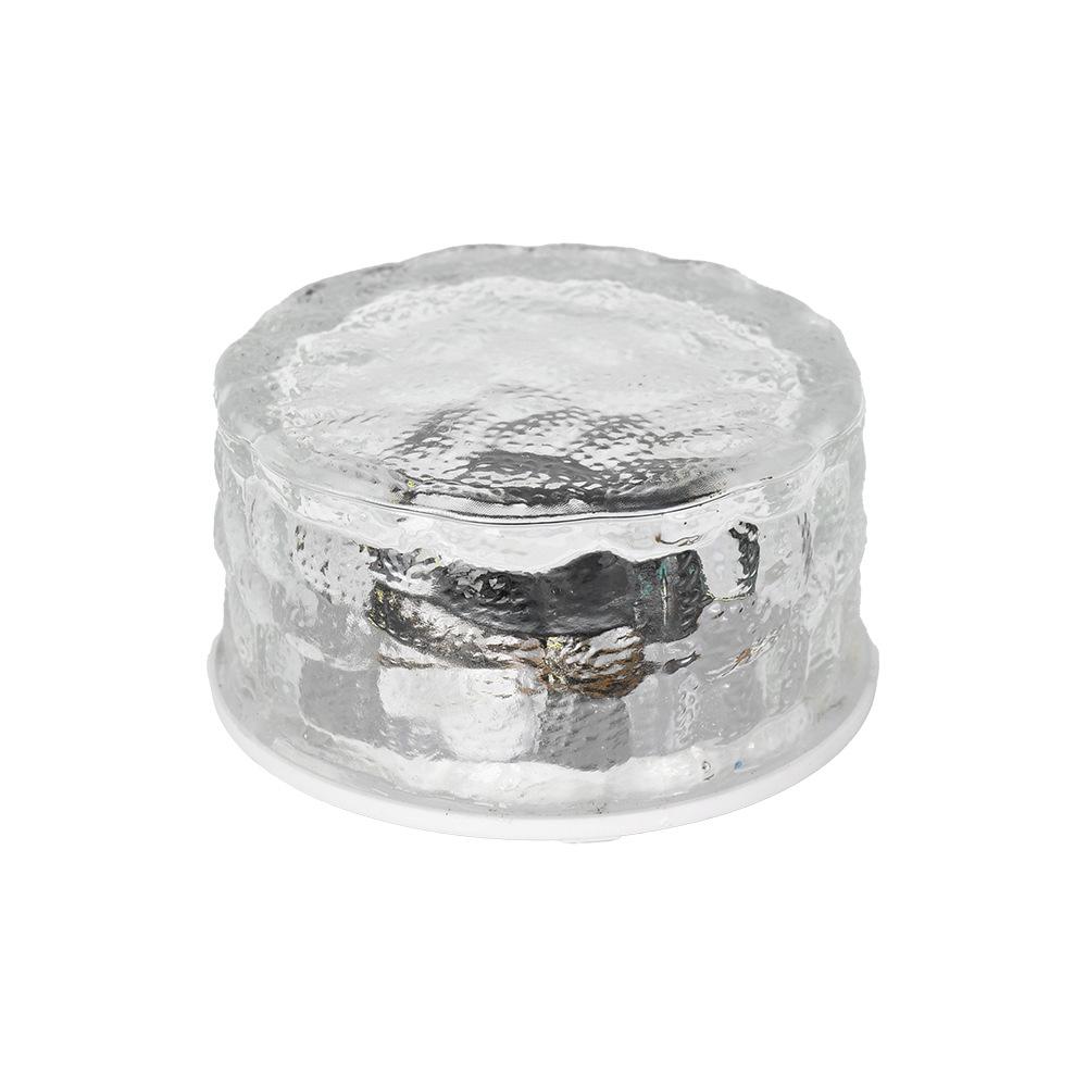 Solar Glass Ice Brick Lamp for Outdoor Walkways and Gardens
