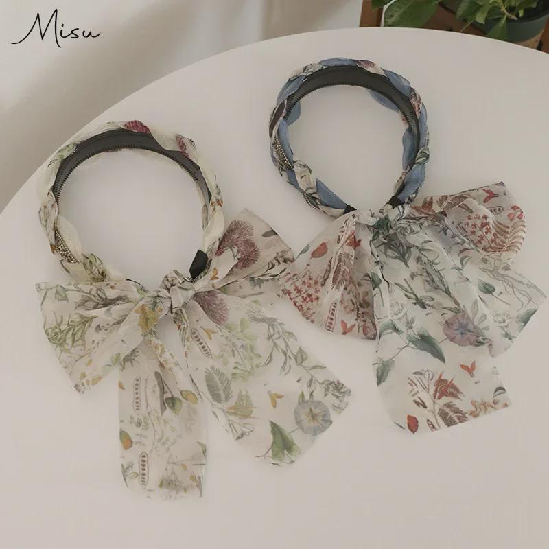 2024 Retro Braided Ribbon Scarf Hairband for Women