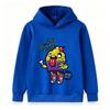 Kids Boys Girls Pullover Hoodie, Funny Zombie Cupcake Print Long Sleeve Casual Hooded Sweatshirt, Comfortable Soft Halloween r