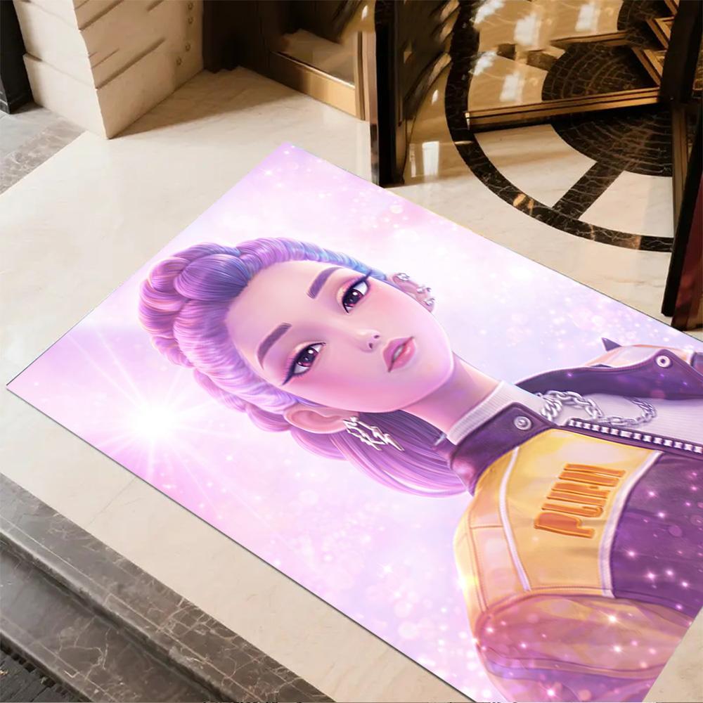 Futuristic Fashion Fusion Floor Mat Suitable for Study room Game Room Playrooms Outdoor Anti-slip Rug Decorate Offices