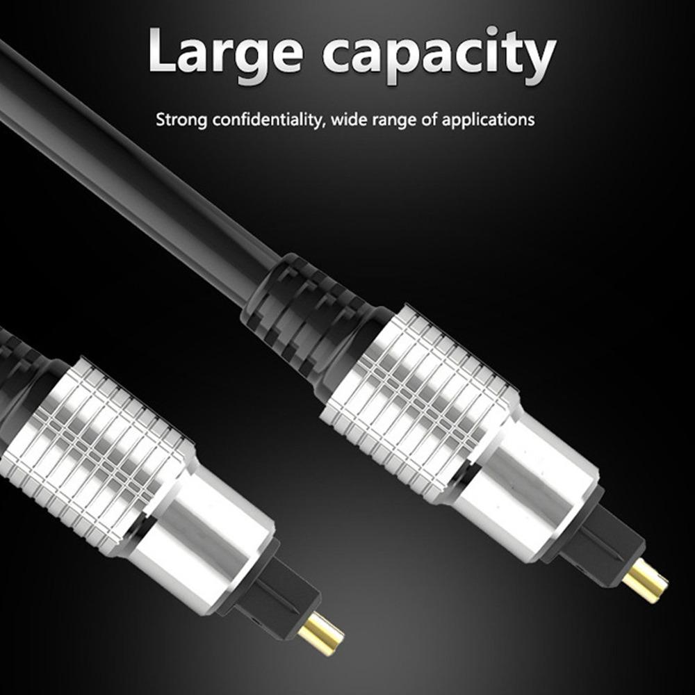 Gold Plated Digital Sound Cable Aluminum Alloy Housing Fiber Optic Cable Digital Audio Devices