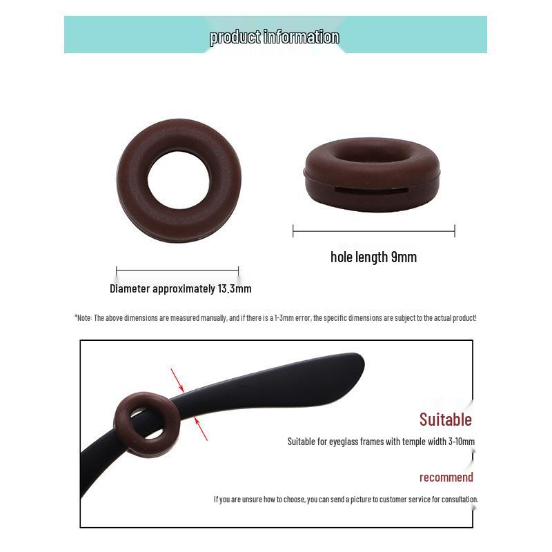 Silikon Anti-Rutsch Brillen Ohrhaken und Haltebügel