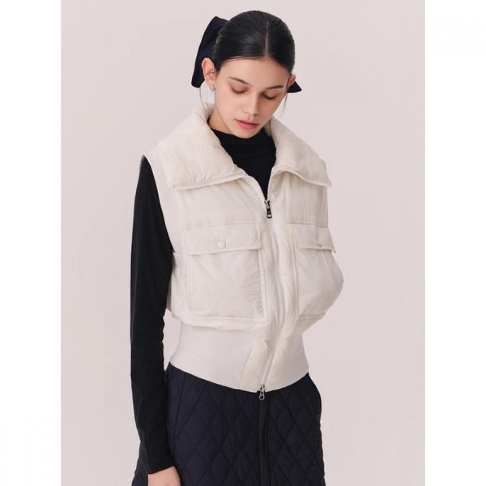 Huit Goose Down Vest With Out Pocket Htwpd5l01t