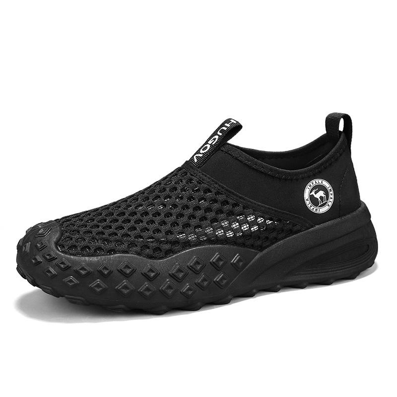 Men's classic low-top versatile mesh sneakers summer outdoor casual comfortable breathable lazy shoes