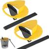 Mice MouseTrap Flip Lid, Mouse Trap Indoor Outdoor, Humane MouseTrap, Auto Reset Mouse Trap Bucket Lid, 5 Gallon Bucket Compatible, 2 Packs (Yellow)
