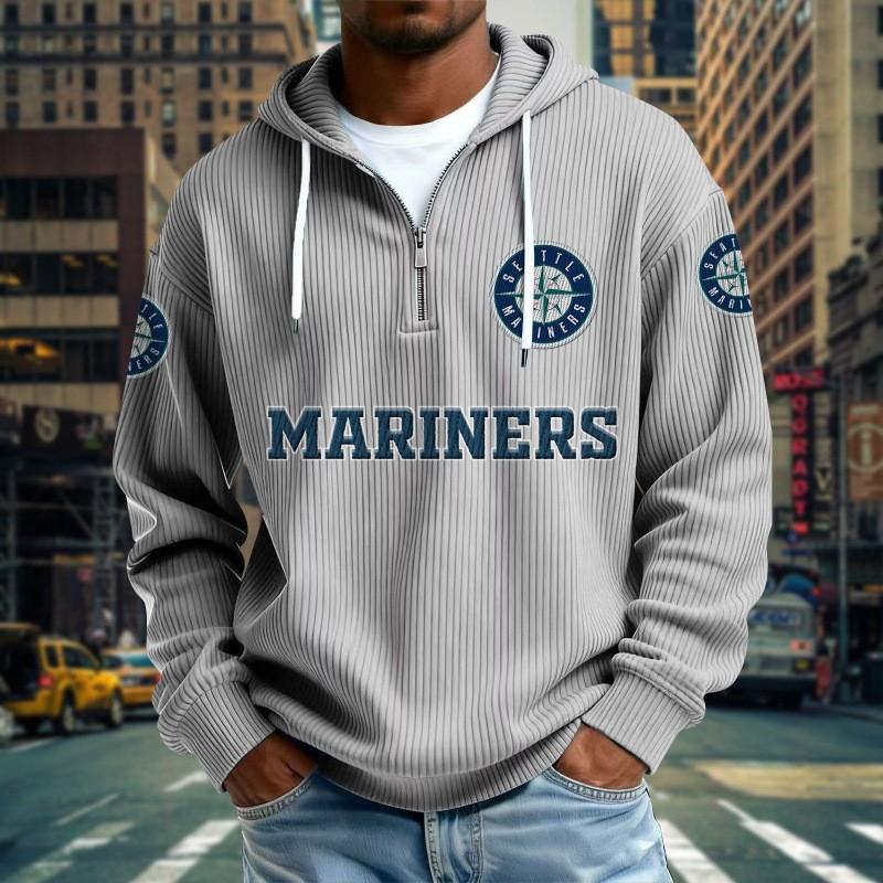 Mens Zip-Up Hoodie NFL Collection Streetwear Loose Fit Casual Sweatshirt Fall