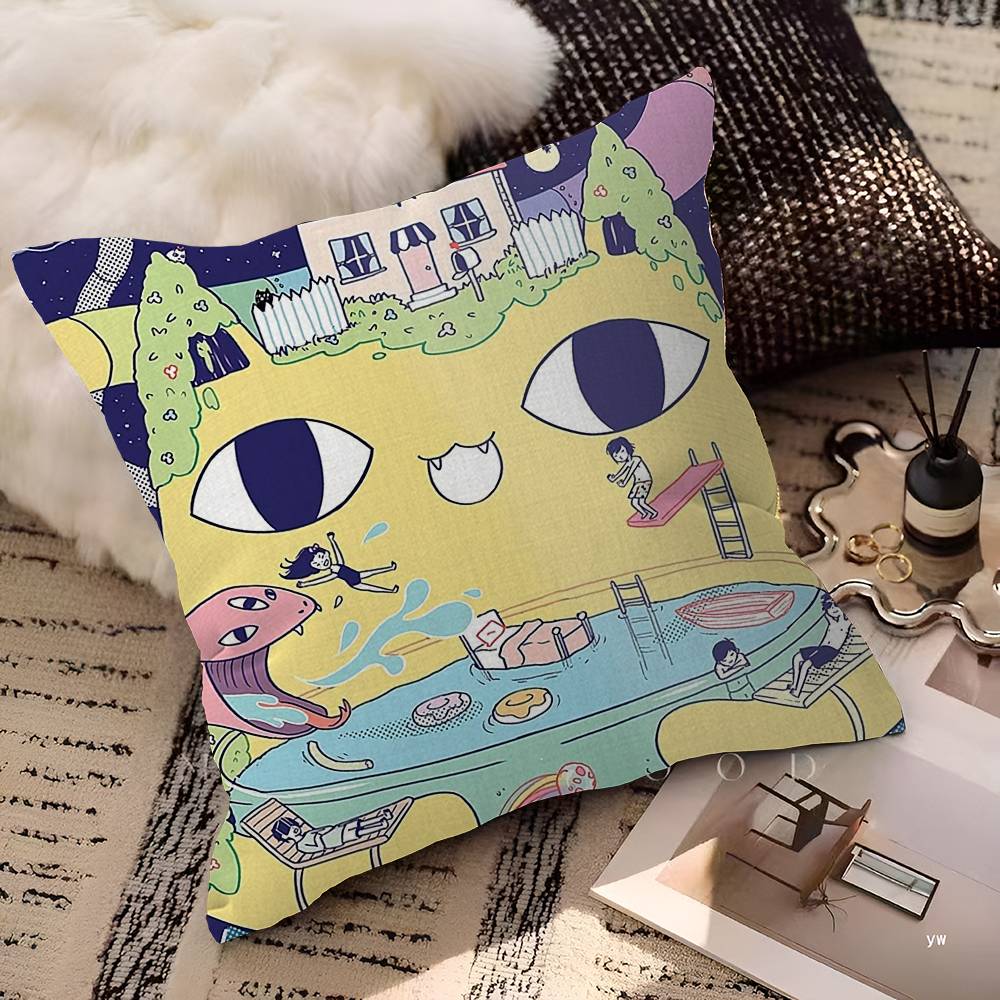 OMORI GAME Pillow Anime Pillow Sofa Bed Head Pillow Cover Cushion Cover 45x45 Cm Fashion