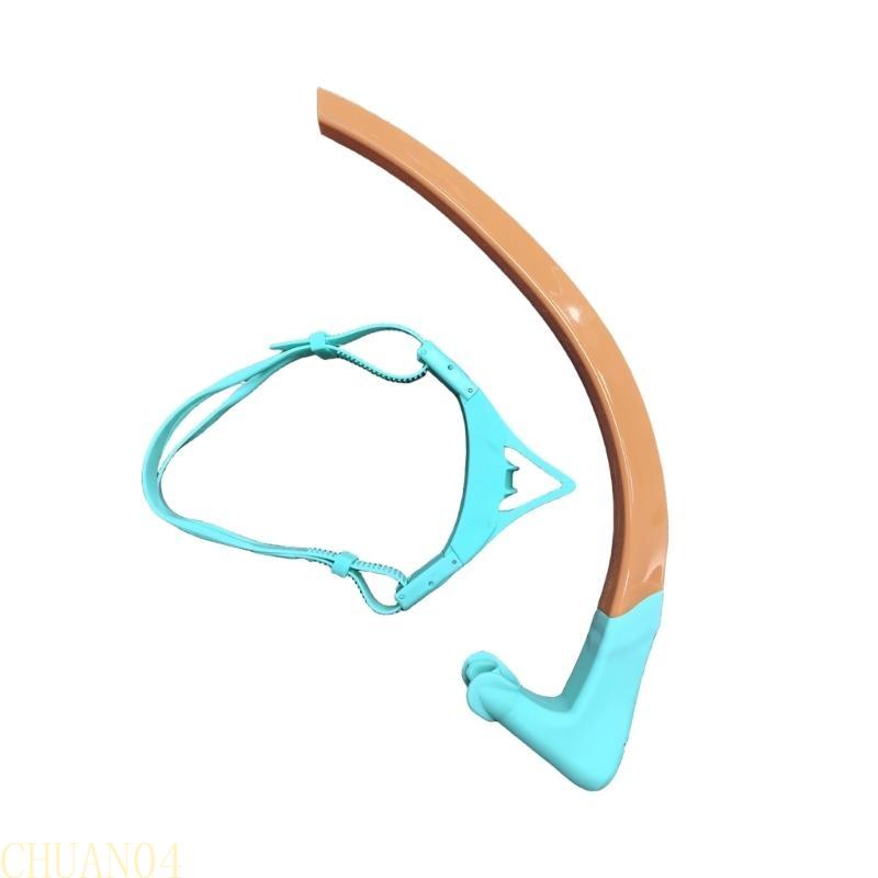 A1A2 Front Diving Swimming Snorkel Swimming Training Snorkel Comfortable Swimming Underwater Air Breathing Hose Enduring
