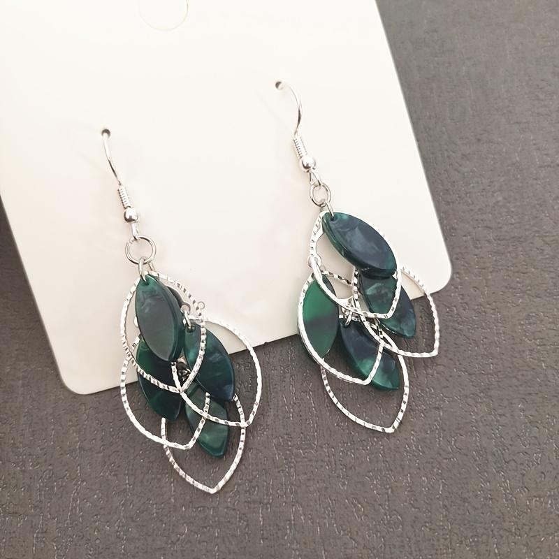 

Женские элегантные серьги-подвески в виде листьев - Минималистичные серьги-подвески в стиле природы, Универсальные повседневные и вечерние украшения для женщин