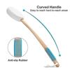 Lotion Applicator for Back, Feet, 4 Replaceable Pads, 1 Long Handle, Back Lotion Applicator for Seniors, Women