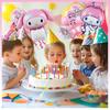 8-Piece Kuromi Birthday Decorations Set, Cute Character Anime Decorations, Shiny Birthday Balloon Set, Balloon Decorations, Celebration, Boys, Girls,