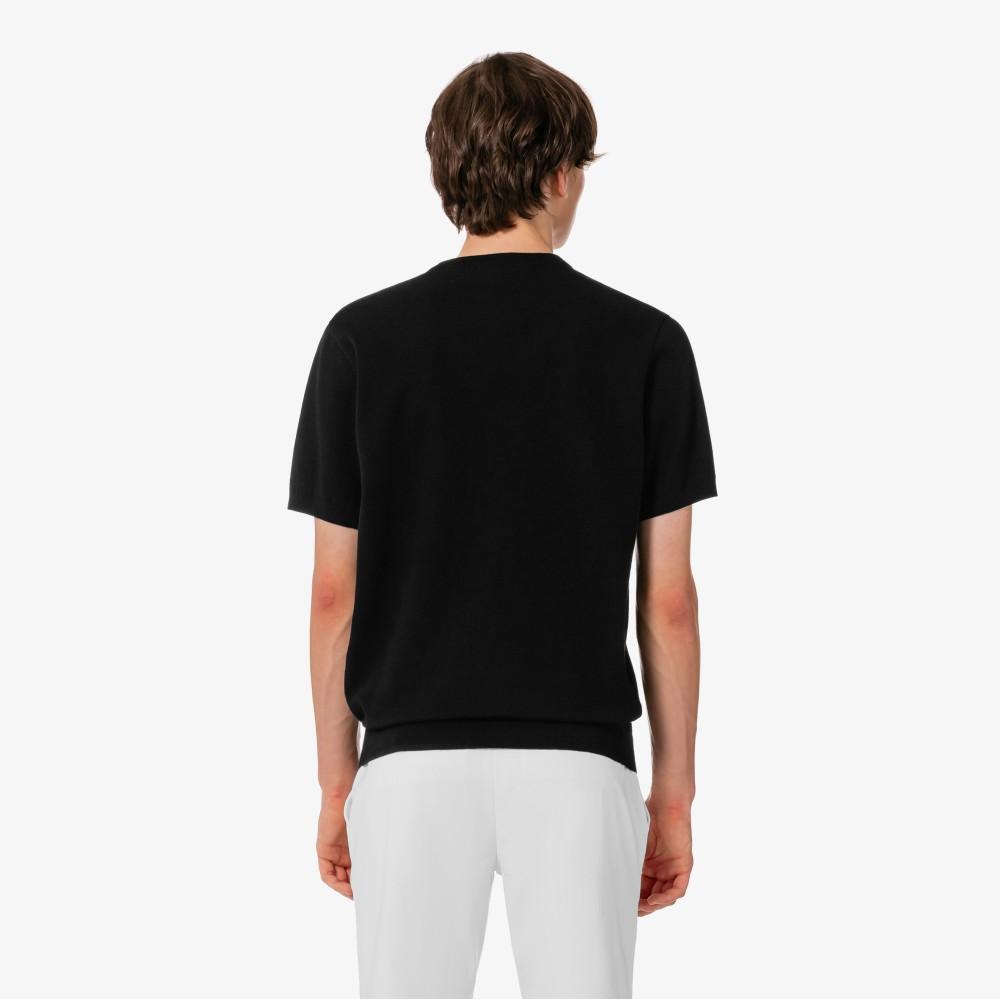 [lacoste] Men's Solid Short Sleeve Crewneck Pullover AH324E-56G031
