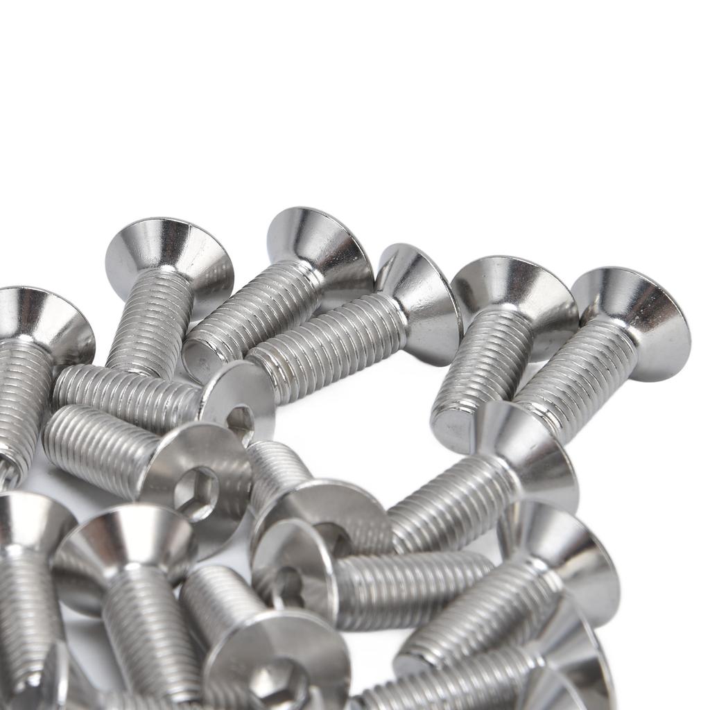 30pcs M10 Allen Socket Screws 10mm A2 Stainless Steel Countersunk Hex Bolts for Industry Fasteners