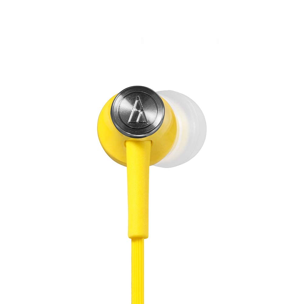 Audio-Technica ATH-CK350M YL In-Ear Earphones, Yellow