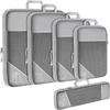Mesh Compression Packing Cubes Lightweight Travel Bags Luggage Packing Organizer Compression Packing Cubes For Travel