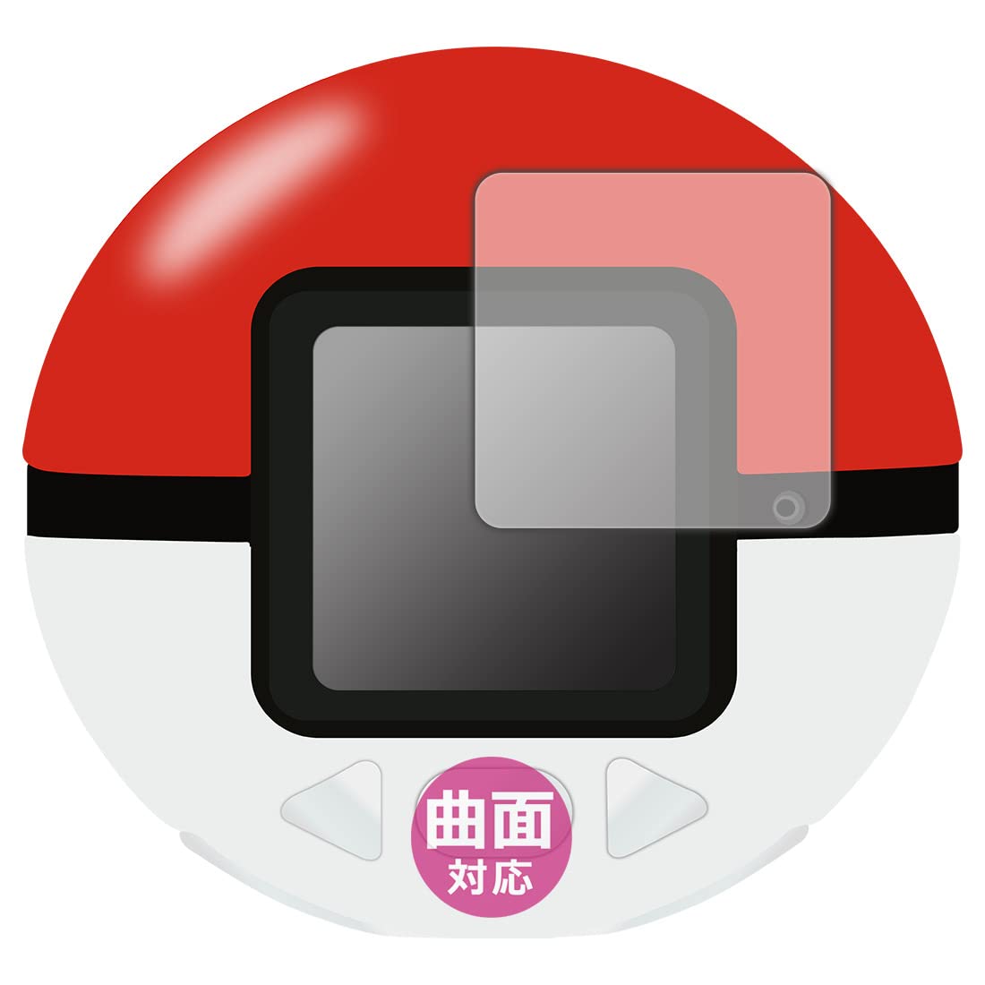 

PDA Workshop Pokemon Compatible with Monster Balls Flexible Shield Protective Film Compatible with Curved Surfaces Made in Japan Mechanage! [Glossy]