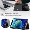 Für iPhone 12/12 Pro Hülle Leder Handy Rückseite Magnetisch Abnehmbare Kartentasche