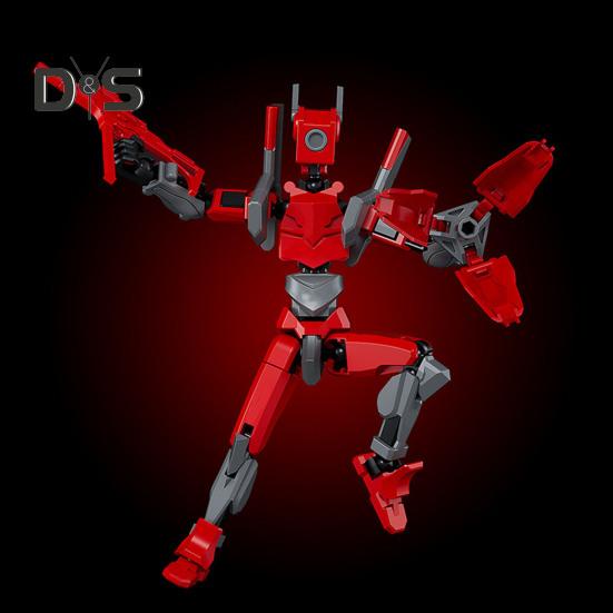 Robot Akciófigura Kiegészítőkkel Mozgatható Ízületek Robot Modell Játék Artikált Bábfigura Otthoni Irodai Dekoráció Dísz