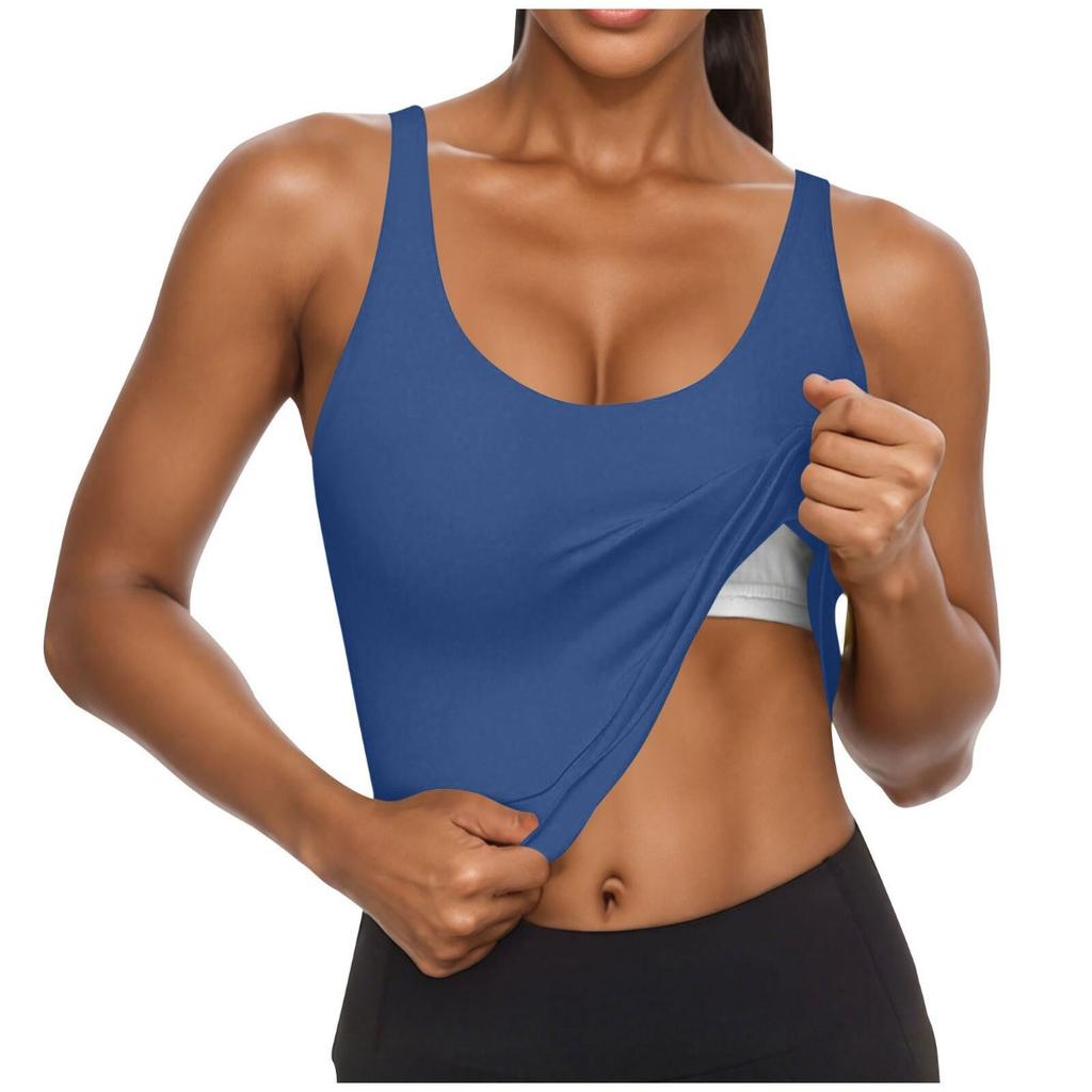 Summer New Women's Sports Tank Top, Naked Feeling High Stretch Yoga Bra, Beautiful Back Design With Fixed Chest Pad