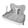 Dog Toilet Indoor Potty Tray Easy To Clean Sturdy with Guard Urinary Column Non Slip Grille for