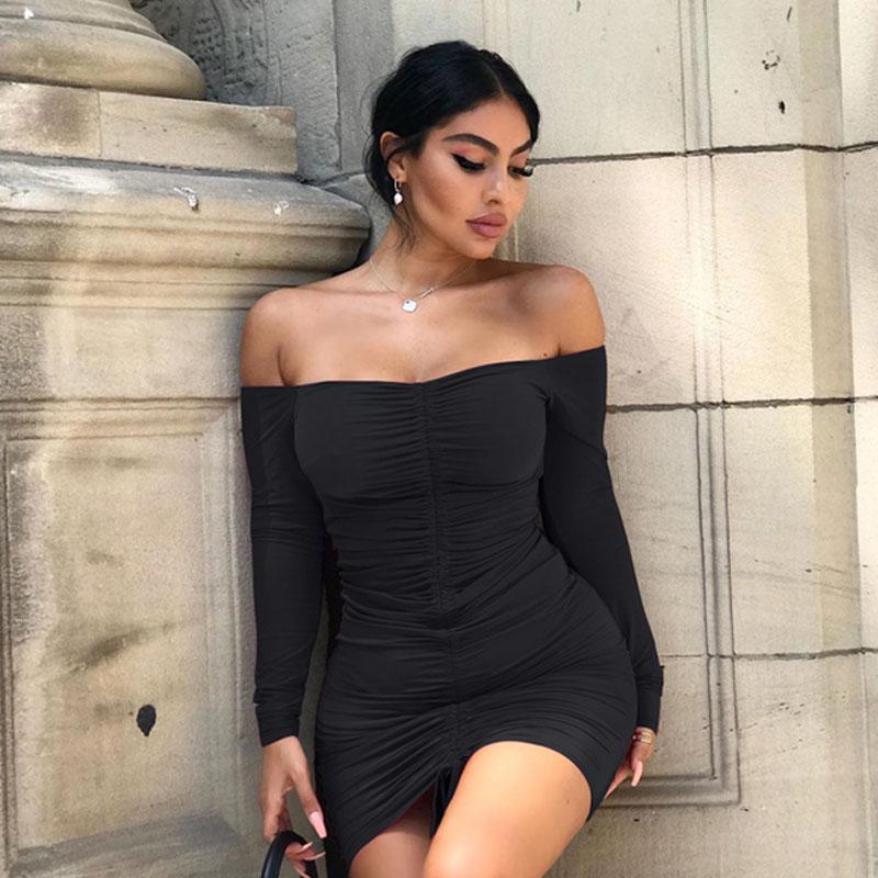 sexy nightclub clothes Sequin Sexy Hooded Neck Collar Hollow Backless Black Mini Dresses Clothes  Rave Festival Women Clothing Nightclub Hooded Outfit main image 1