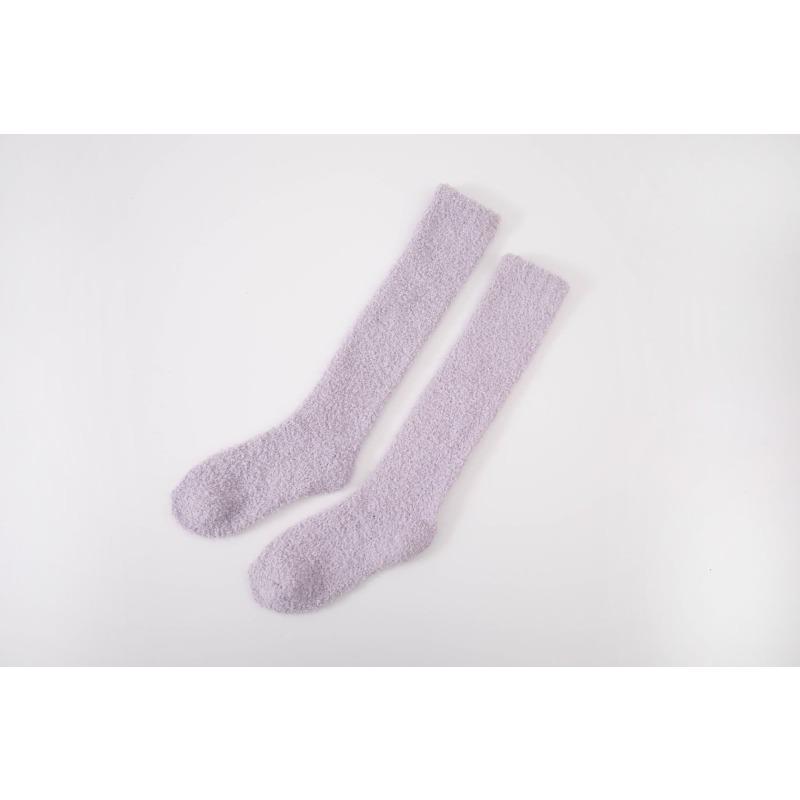 Coral fleece stockings autumn and winter thickened thermal floor socks men's and women's home thermal socks medium tube socks