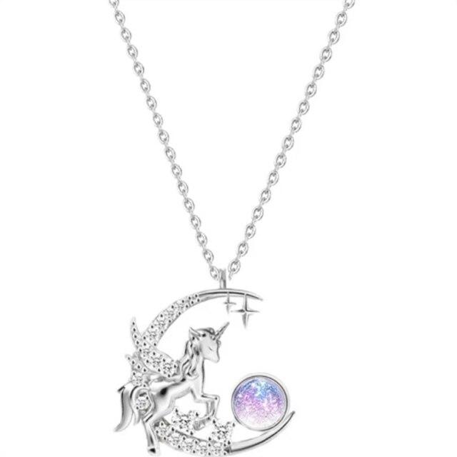 925 Sterling Silver Zircon Pendant Necklace Necklace Women Fashion Jewelry