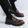 Fashion Thick Soled Mans Business Casual Shoes Round Toe Classic Original Footwear Artificial Leather Loafers Shoes for Quality Fashion