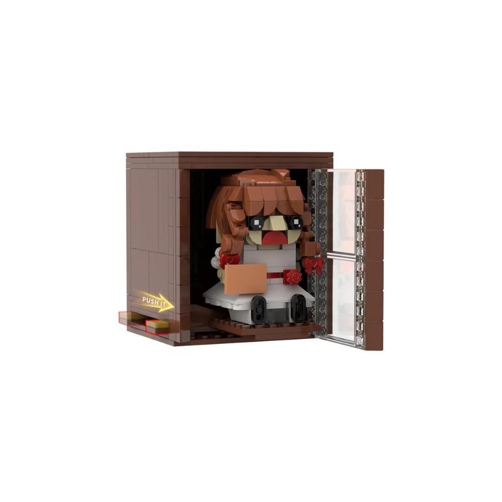 MOC Horror Annabelle Modellbausteine Filmfigur Actionfiguren Zusammengebaute Steinspielzeuge Kreatives Geschenk für Kinder