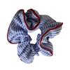 Elegant Striped Scrunchies Elastic Ponytail Hair Holder Wedding Hair Rope Big Buns Hair Elastics for Various Hairstyle