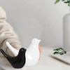 Creative Black and White Glossy Ceramic Birds Figurines Home Decorations Accessories Party (Pack of 2, White and Black)