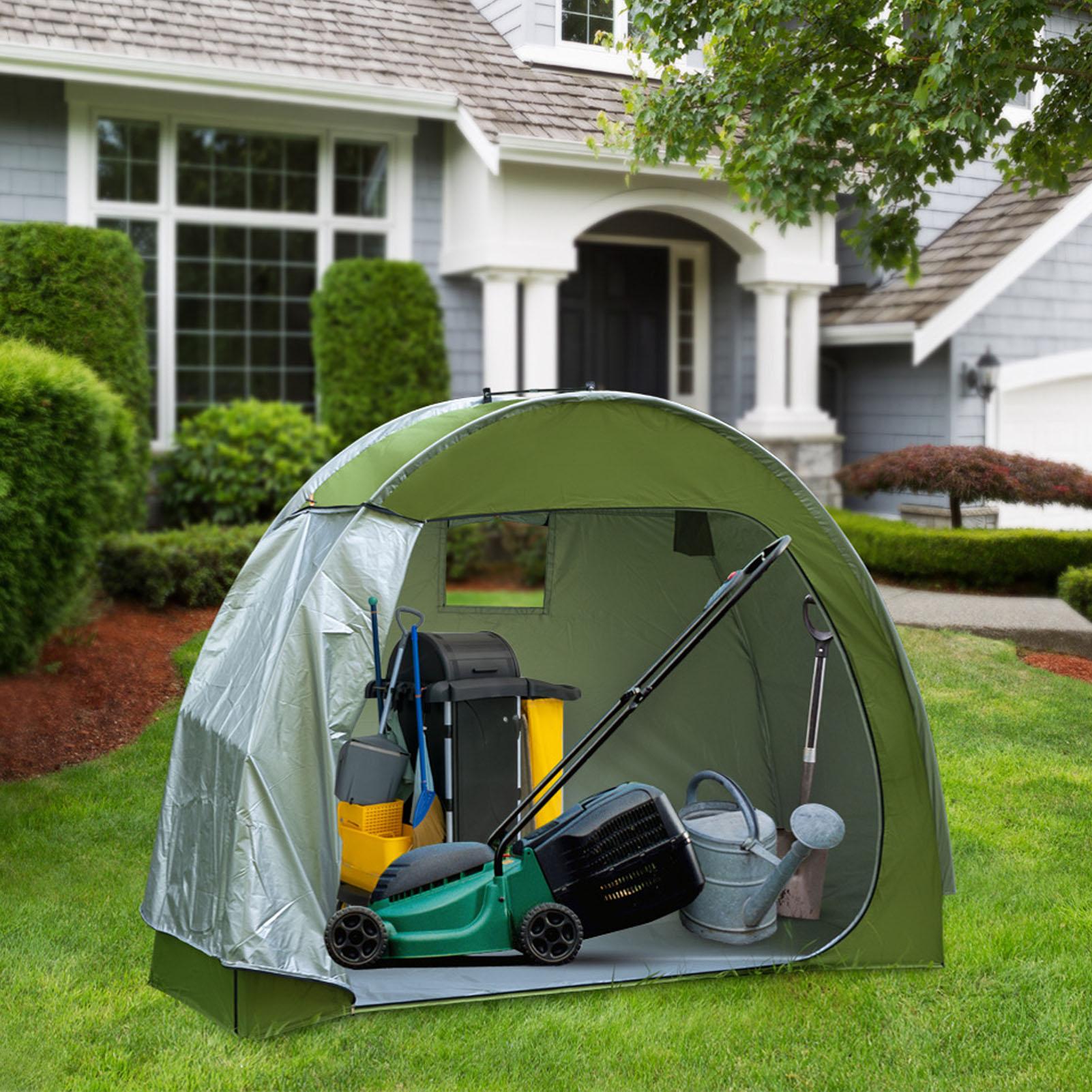 

Навес для хранения велосипедов 210D Oxford Fabric Waterproof Outdoor Bike Covers Storage Shed Tent Black зелёный