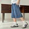 Lässige Denim-Fünf-Punkt-Shorts für Jungen