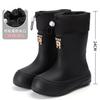 Rain Shoes Women's Lightweight Short Tube Water Shoes Bundle Women's Rain Boots Waterproof Ultra-light Fashion Soft Sole Outer Wear Women