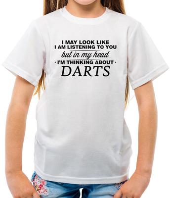 Il Mio Testa I'm Darts - T-Shirt - 180 Dart Player Table Little