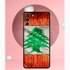 Lebanon Flag Map Case For Samsung Galaxy S25 Ultra S20 S21 S22 S23 S24 Plus S9 S10 S24 FE S25 FE Cover Funda