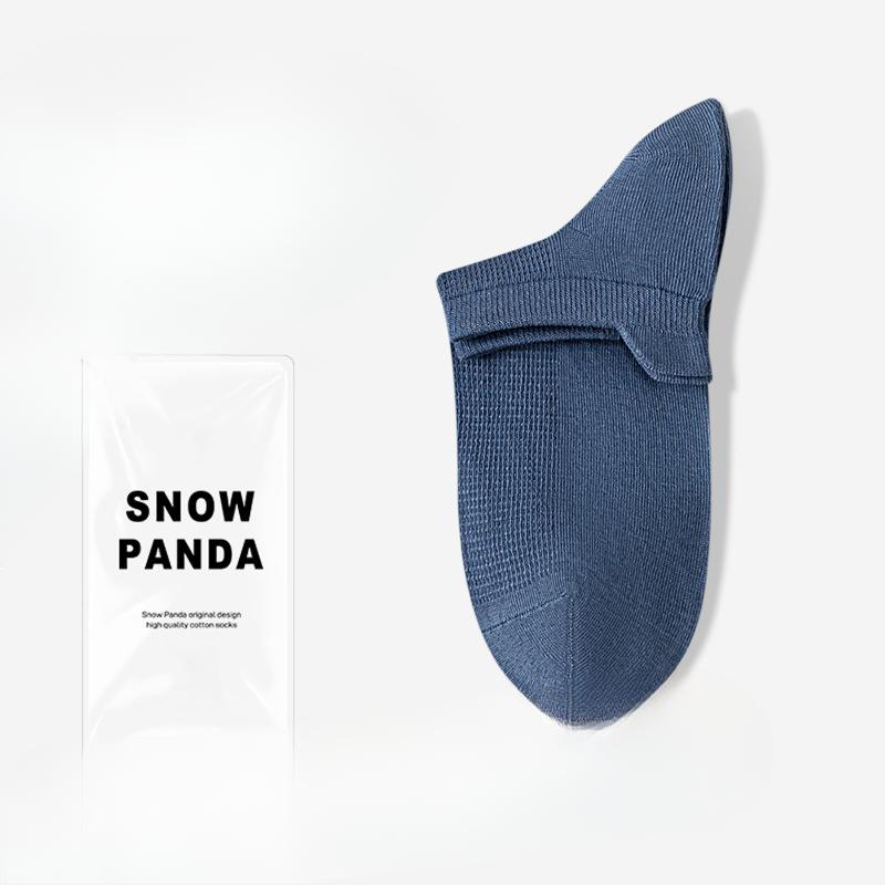 

Мужские летние носки из чистого хлопка без косточек с сеткой, дезодорирующие, впитывающие пот, дышащие, ультратонкие, на каблуке 1 pair темно-синий