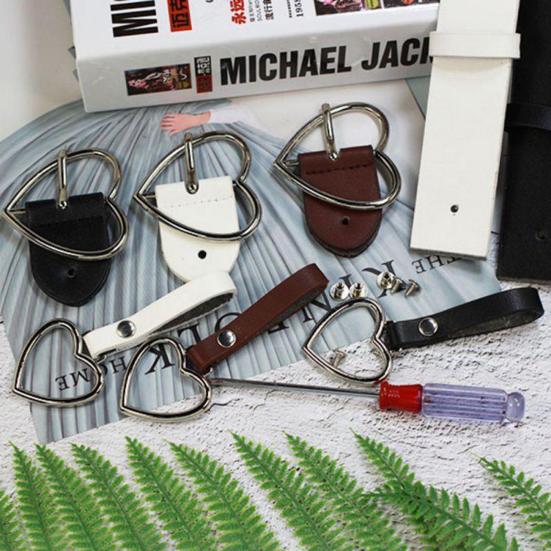 Korea Japan Style Soft Girl Love Heart Metal Buckle Pu Leather Belts Ladies Office Work Runway Belt